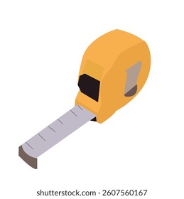 Tape measure flat design illustration icon