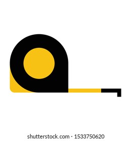 tape measure flat icon. You can be used tape measure icon for several purposes.