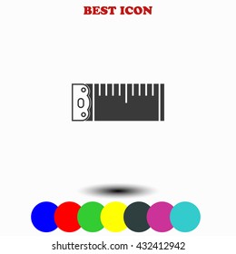 Tape measure icon. 