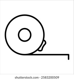Tape Measure Icon Element For Design