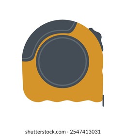 Tape measure icon. Flat illustration of tape measure vector icon for web