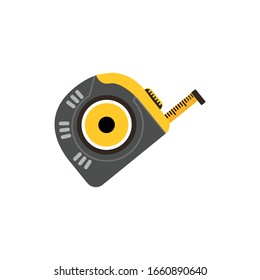 Tape Measure Icon, Flat Style icon vector illustration