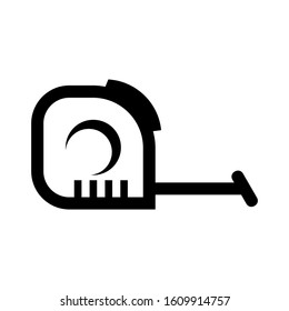 tape measure icon isolated sign symbol vector illustration - high quality black style vector icons

