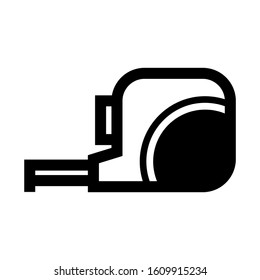 tape measure icon isolated sign symbol vector illustration - high quality black style vector icons
