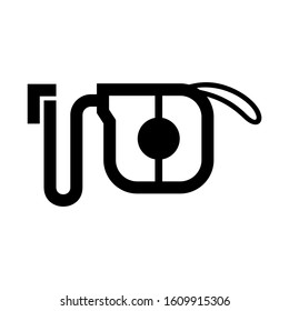 tape measure icon isolated sign symbol vector illustration - high quality black style vector icons

