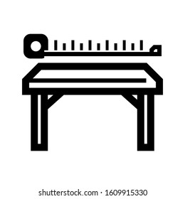 tape measure icon isolated sign symbol vector illustration - high quality black style vector icons
