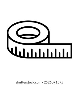 Tape Measure icon line vector illustration