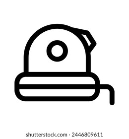 tape measure icon or logo isolated sign symbol vector illustration - high quality black style vector icons
