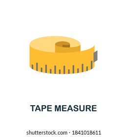 Tape Measure icon. Simple element from construction collection. Creative Tape Measure icon for web design, templates, infographics and more