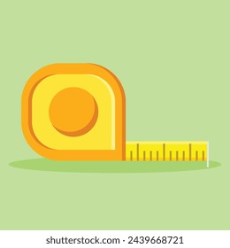 Tape measure icon. Subtable to place on industry, construction, etc.
