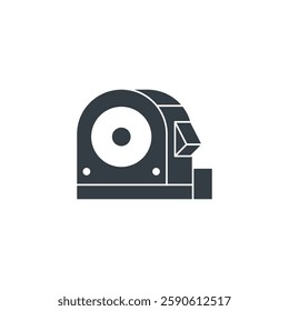 Tape Measure icon symbol vector illustration isolated on white background