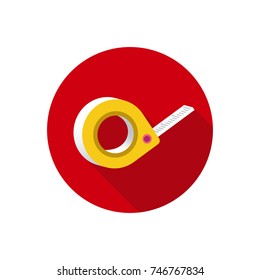 Tape measure icon vector