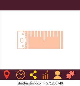 Tape measure  icon. Vector design.