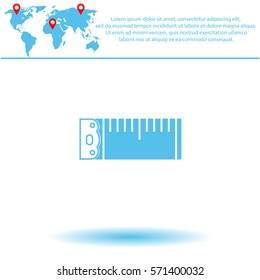 Tape measure  icon. Vector design. 