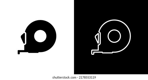 Tape measure icon. Vector illustration.
