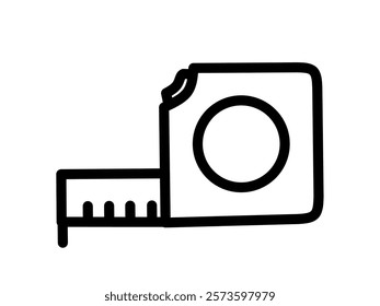 tape measure icon vector on white background