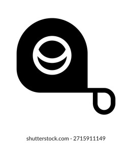 Tape Measure Icon Vector Symbol Design Illustration