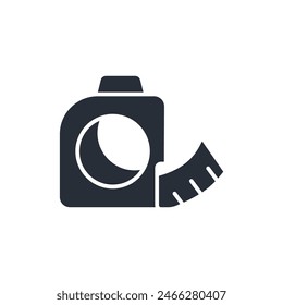 tape measure icon. vector.Editable stroke.linear style sign for use web design,logo.Symbol illustration.