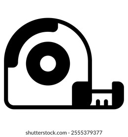Tape measure icon for web, app, infographic, etc