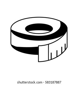 tape measure isolated icon