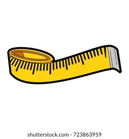 tape measure isolated icon