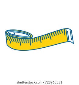 tape measure isolated icon