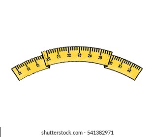 tape measure isolated icon vector illustration design