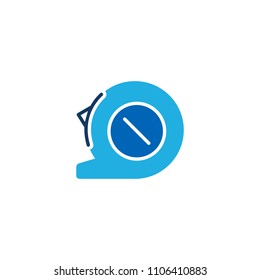 Tape Measure Logo Icon Design