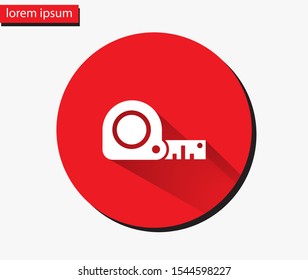 Tape measure . Lorem Ipsum Flat Design