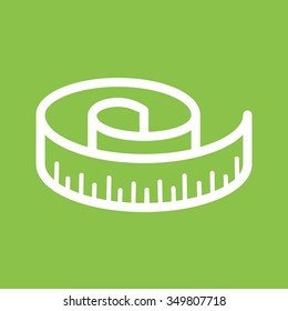 Tape, measure, meter icon vector image. Can also be used for fitness and sports. Suitable for web apps, mobile apps and print media.