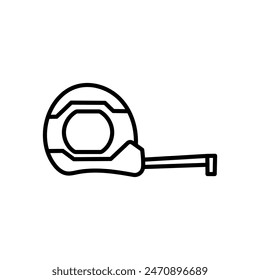 Tape Measure Outline Icon, Vector illustration
