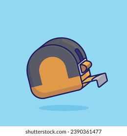 Tape measure simple cartoon vector illustration carpentry tools concept icon isolated