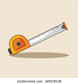 Tape measure theme element