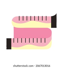 tape measure tool isolated icon