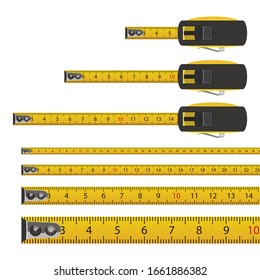 Tape measure vector design illustration isolated on white background