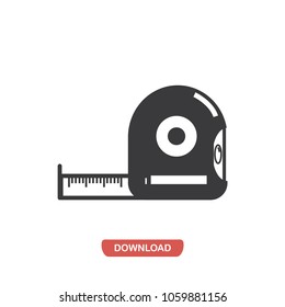 Tape measure vector icon