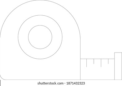 tape measure Vector Icon 