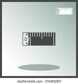 Tape measure vector icon.