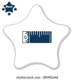 Tape measure vector icon.