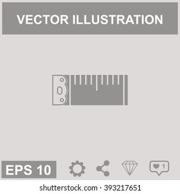 Tape measure vector icon.