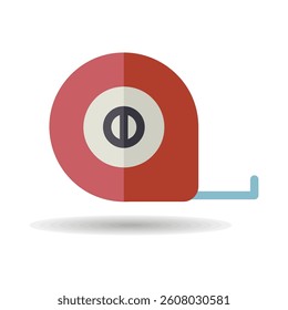 Tape measure vector icon. Construction, repair and building. Graph symbol for your web site design, logo, app, UI