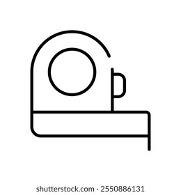 Icono de Vector de cinta métrica ilustración de stock
