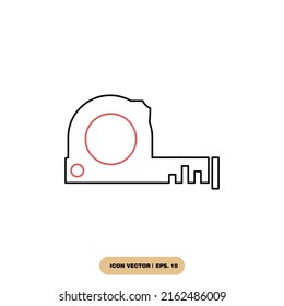 Tape measurement icons  symbol vector elements for infographic web