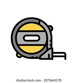 tape meter measure accessory color icon vector. tape meter measure accessory sign. isolated symbol illustration