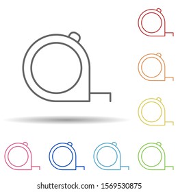 Tape in multi color style icon. Simple thin line, outline vector of construction icons for ui and ux, website or mobile application