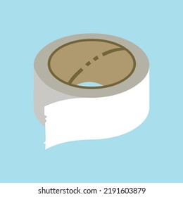 tape on a blue background