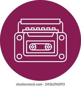 Tape Player Icon Design For Personal And Commercial Use