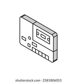 tape player retro gadget isometric icon vector. tape player retro gadget sign. isolated symbol illustration