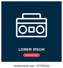 Tape player vector icon