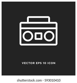 Tape player vector icon